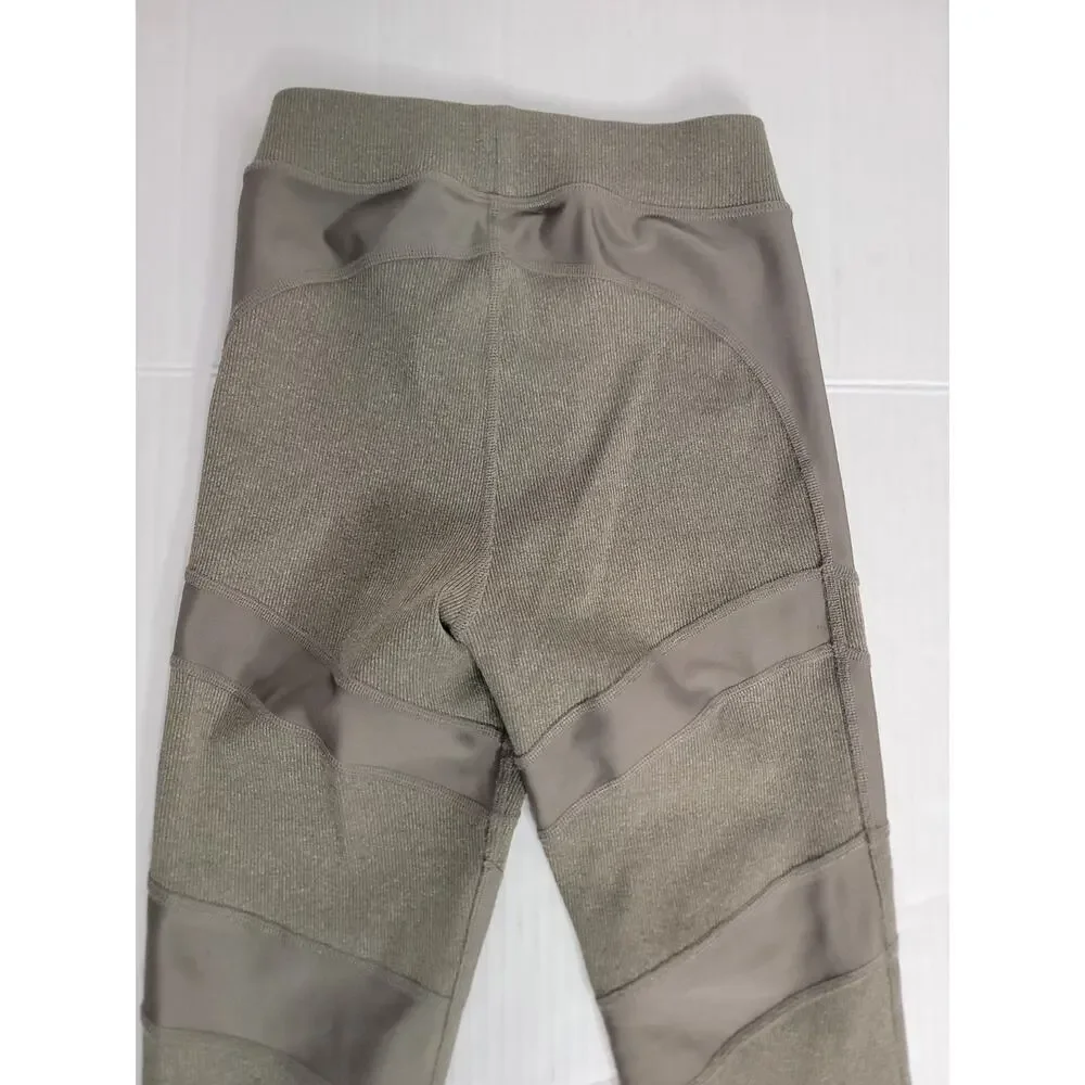 Alo Yoga Olive Branch Green Athletic Athleisure Sporty Level Up Leggings SZ XS